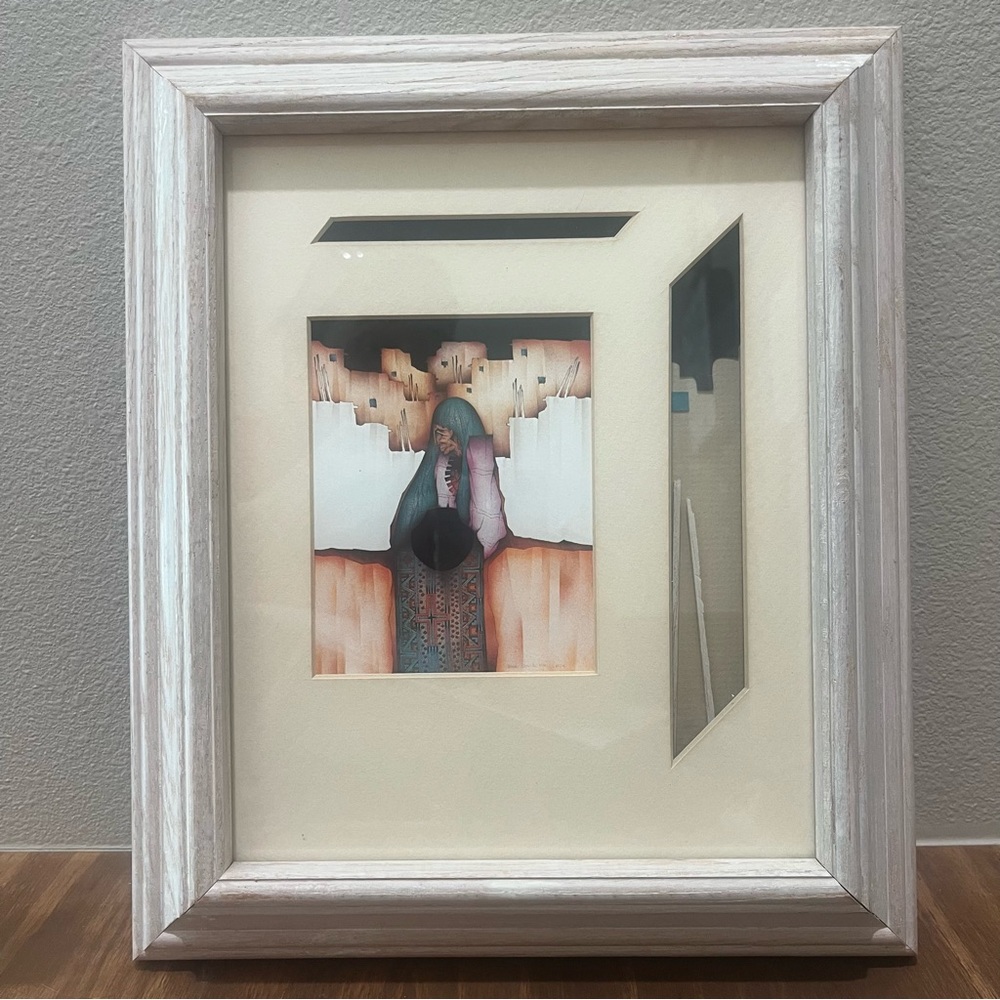 Framed Art Print Southwest Amado M. Pena Jr. 'San Illdefonso' Madonna Native
